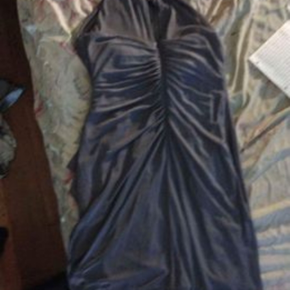 David's bridal size 14 grey blue - Picture 7 of 8